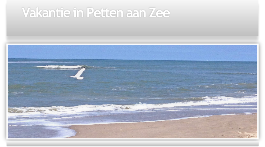 Vakantie in Petten aan Zee
